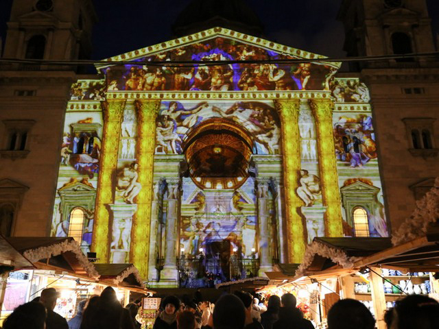 Vegroup fényfestés - Bazilika